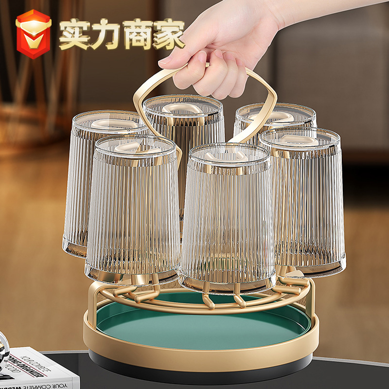 Household Cup Holder 360 ° Rotatable Kitchen Living Room Countertop Draining Rack Water Cup Storage Rack Advanced Sense Inverted Rack Household Cup Holder 360 ° Rotatable Kitchen Living Room Countertop Draining Rack Water Cup Storage Rack Advanced Sense Inverted Rack