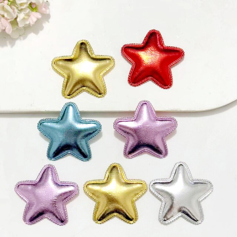Ultrasonic Embossed Pu Glossy Five-Pointed Star DIY Handmade Jewelry Accessories Kidsren's Hair Accessories Toy Decoration Accessories Ultrasonic Embossed Pu Glossy Five-Pointed Star DIY Handmade Jewelry Accessories Kidsren's Hair Accessories Toy Decoration Accessories