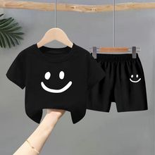 男童女童夏季套装儿童短袖恤2023新款宝宝洋气短裤两件套潮