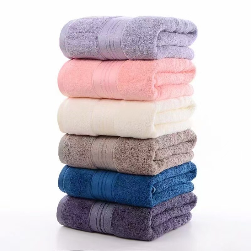 Factory Direct Sales Soft Absorbent Gold Silk Bamboo Fiber Towel Hotel Company Gifts Foreign Trade Export Cross-Border Face Towel