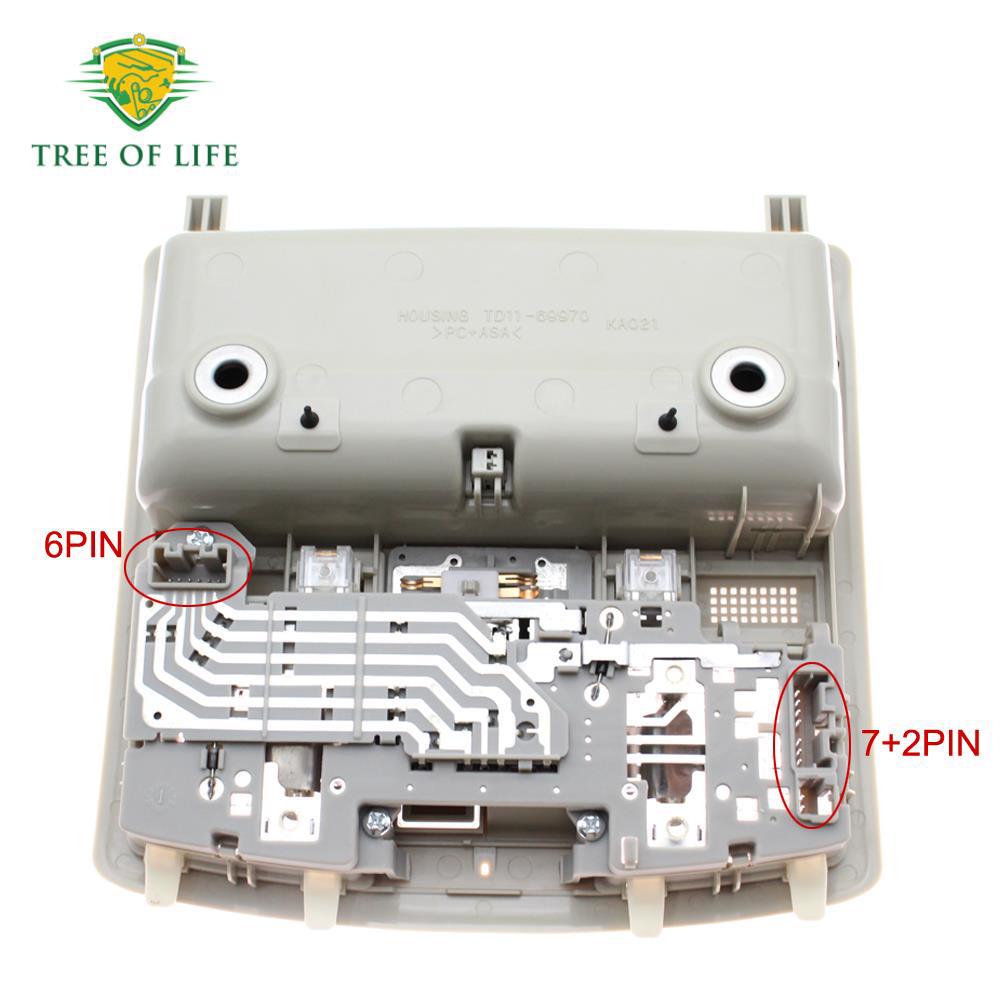TD1169970H75 para Mazda 6 lámpara de consola superior con interruptor de techo solar gris