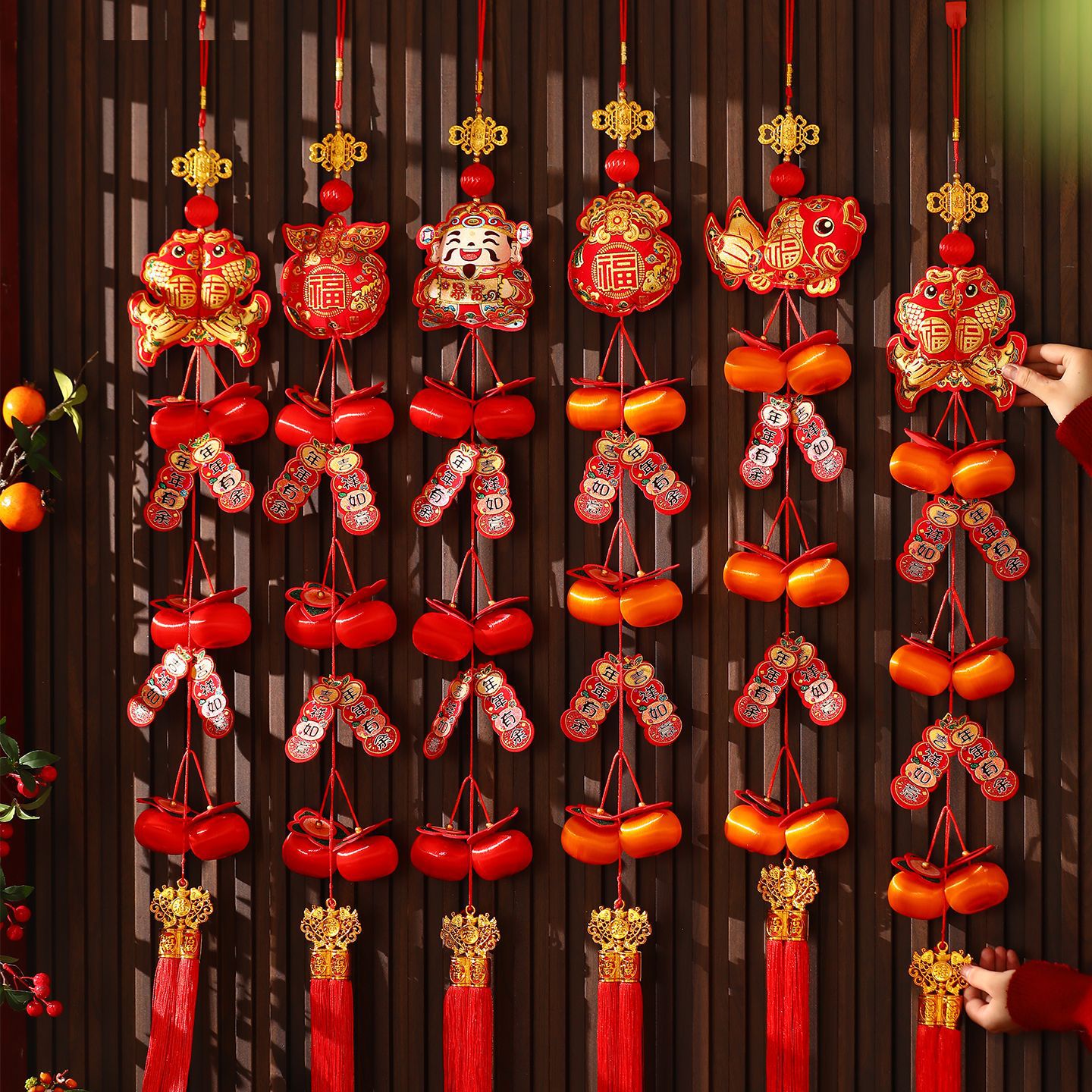 新年挂件客厅商场店铺过年装饰2026新款马年挂饰春节用品年货挂串