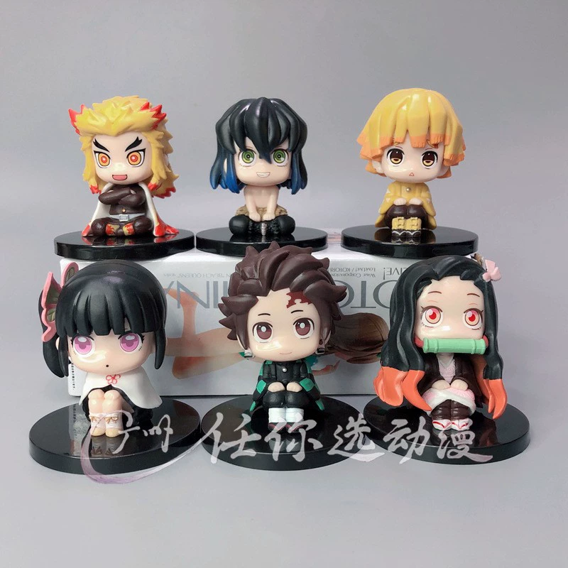 Демон-рейзер: Нож: Blind Box Танжио Beanstone Pole Cartoon Anime Ornament Детские подарки Галерея игрушек