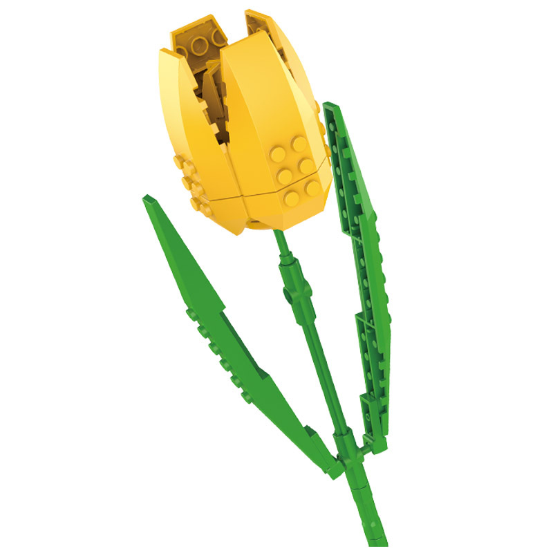 Bloques de construcción Jiaqi compatibles con bloques de construcción Lego bloques de construcción flor ramo flor bonsai Rosa adornos ensamblados regalo de Navidad