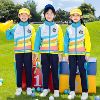 幼儿园园服班服三件套纯棉一年级儿童学院风校服小学生套装春秋装
