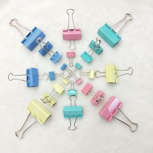 Bulk Colorful Electrophoresis Binder Clips, Multiple Sizes Available, Test Paper Iron Clips, Office Stationery Wholesale, Phoenix Tail Swallowtail Clips