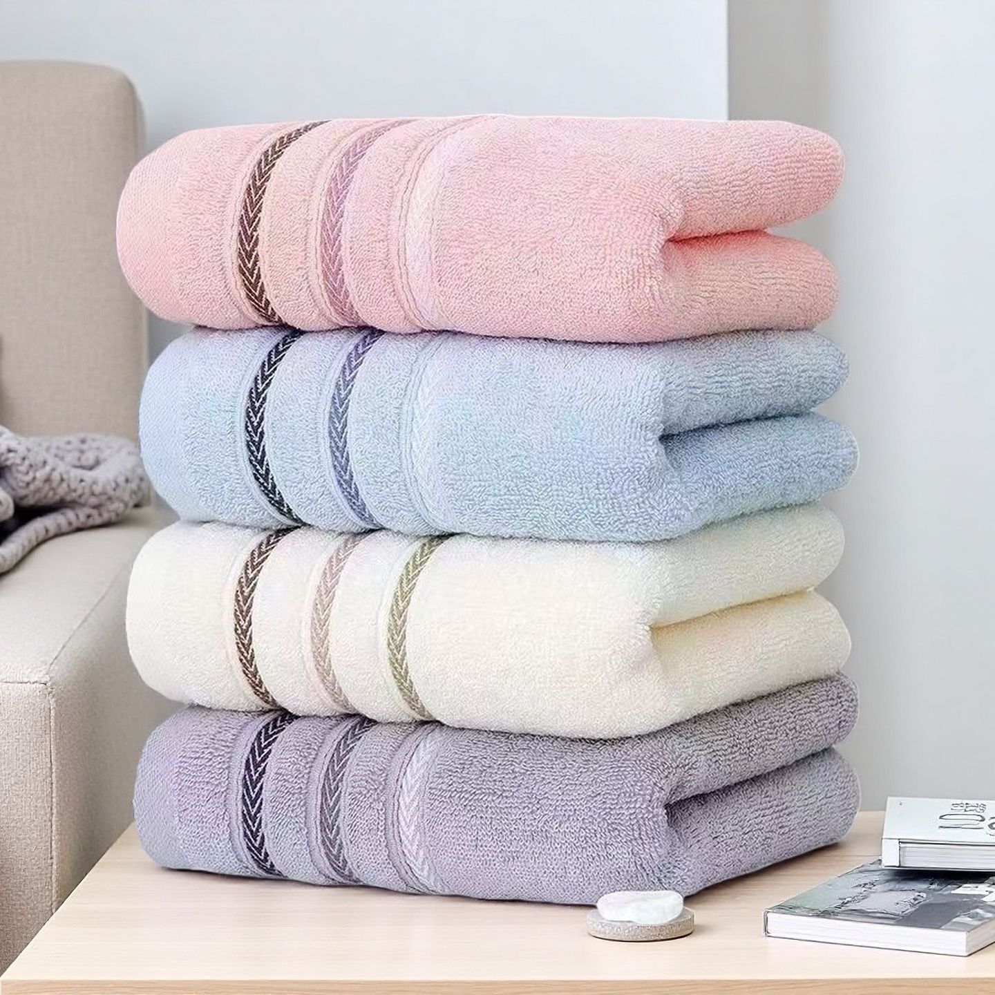 towel cotton wholesale absorbent pure cotton daily necessities adult fresh face wash thickened pure cotton soft household towels
