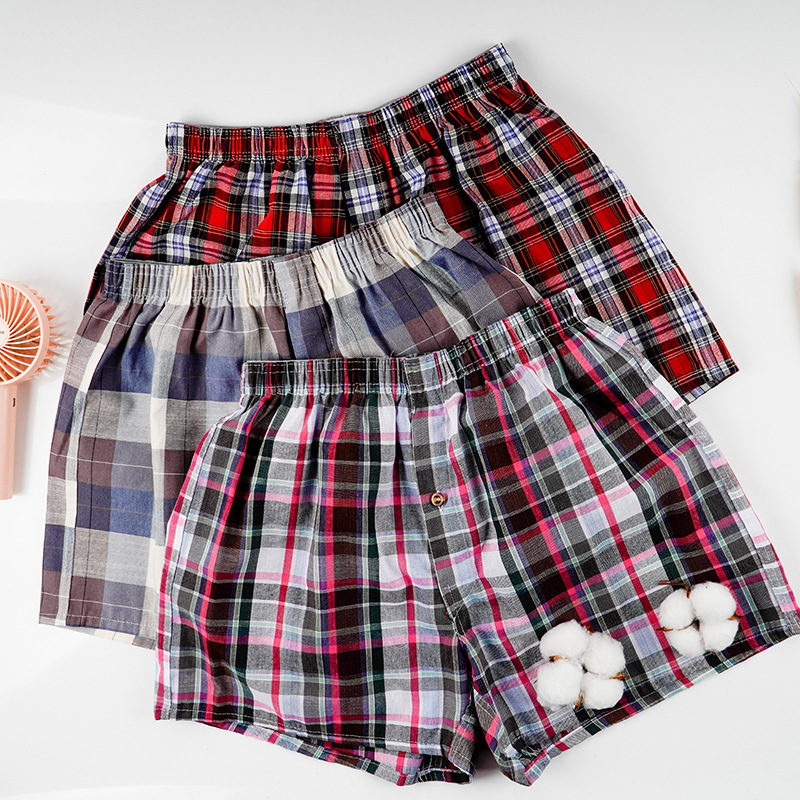 Boxer Shorts Home Boxer Arlo Pants Cotton Men's Loose Underwear Men's Shorts plus size Woven Boxer Shorts