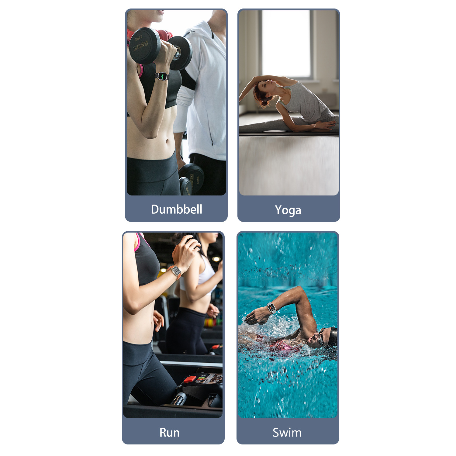 G106 Smartwatch 1,96 Zoll Outdoor Tri-Wind Motion Bluetooth_voghion.com