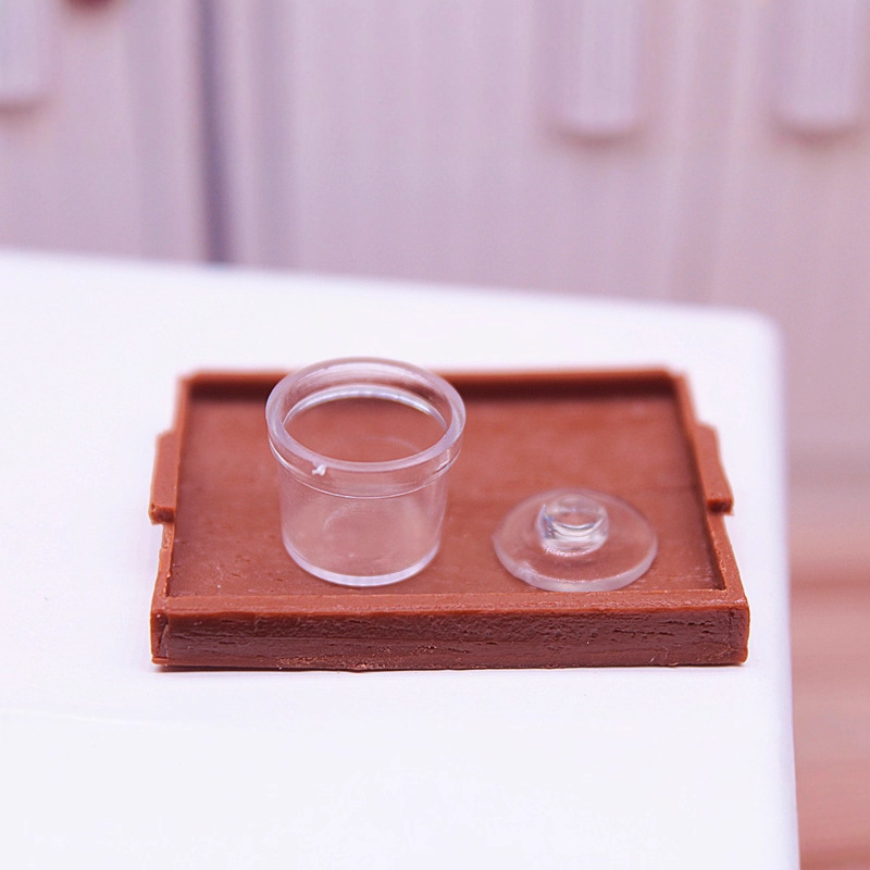 Dollhouseシミュレーション立体ミニチュア食品遊びキッチン食器ミニ砂糖缶調味料缶diy人形屋飾り物