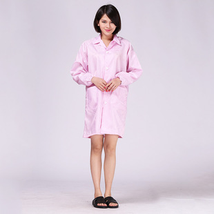 Anti-Static Export Coat with Threaded Metal Buttons, Protective Dust-Free Clothing for Electronic Workshops and Food Industry Workwear