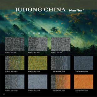 Judong Skynet Series Business Nylon Jacquard Flame Retardant Office Class B1 Wear-resistant Thickened Fashion Square Carpet