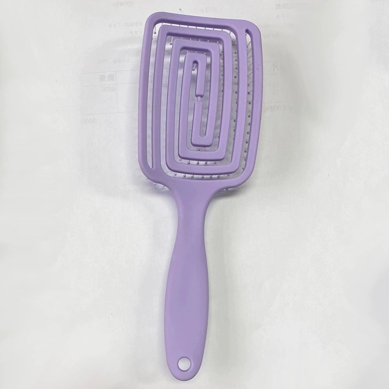 Щетка для расчесывания волос Paddle Hair Brush, двойной влажный и сухой детangler, нейлоновые шипы, 24×8×3 см, лёгкий 82 г