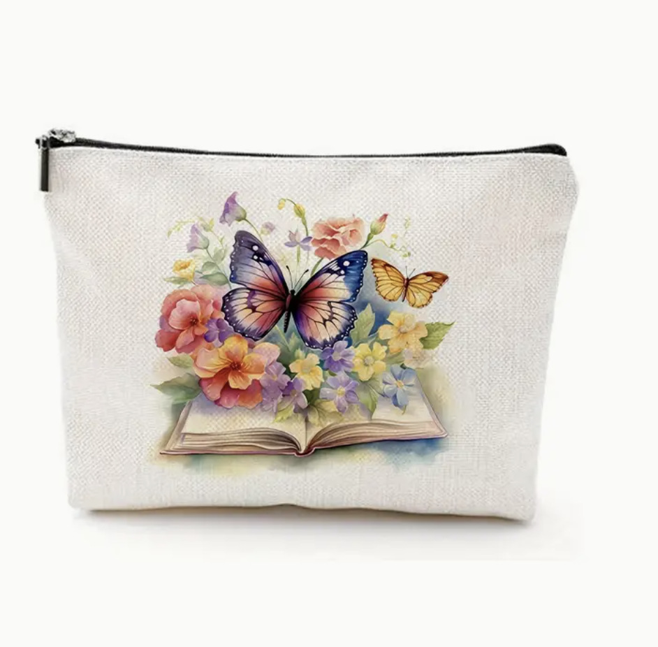 Amazon Butterfly transfronterizo impresión doble cara bolsa de lavado nueva bolsa de viaje bolsa de accesorios de belleza bolsa al por mayor