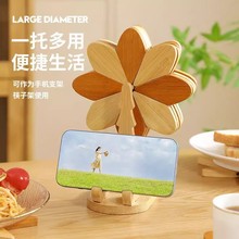 隔热垫 动感风车餐桌摆件 定制家居好物实木防烫锅垫折叠杯垫批发