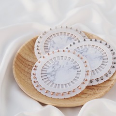 Cross-border installation stainless steel metal color fixed pearlescent rose gold bead needle clothing positioning needle large needle