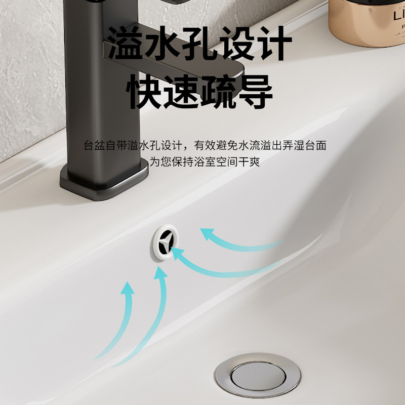 Lavabo de cerámica de un solo orificio lavabo de un solo orificio lavabo semiempotrado lavabo de baño lavabo de balcón lavabo bajo encimera