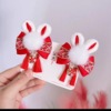 Children's hair accessory, Hanfu, festive rabbit, cute hairgrip with tassels