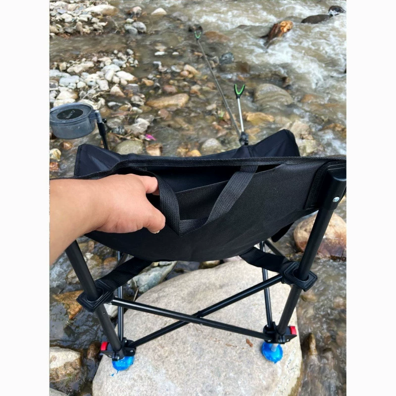 【Коллекция 3011 People】Рыболовное кресло с регулируемой высотой, складной рыболовный табурет, новый портативный табурет, лунное кресло для любой местности.