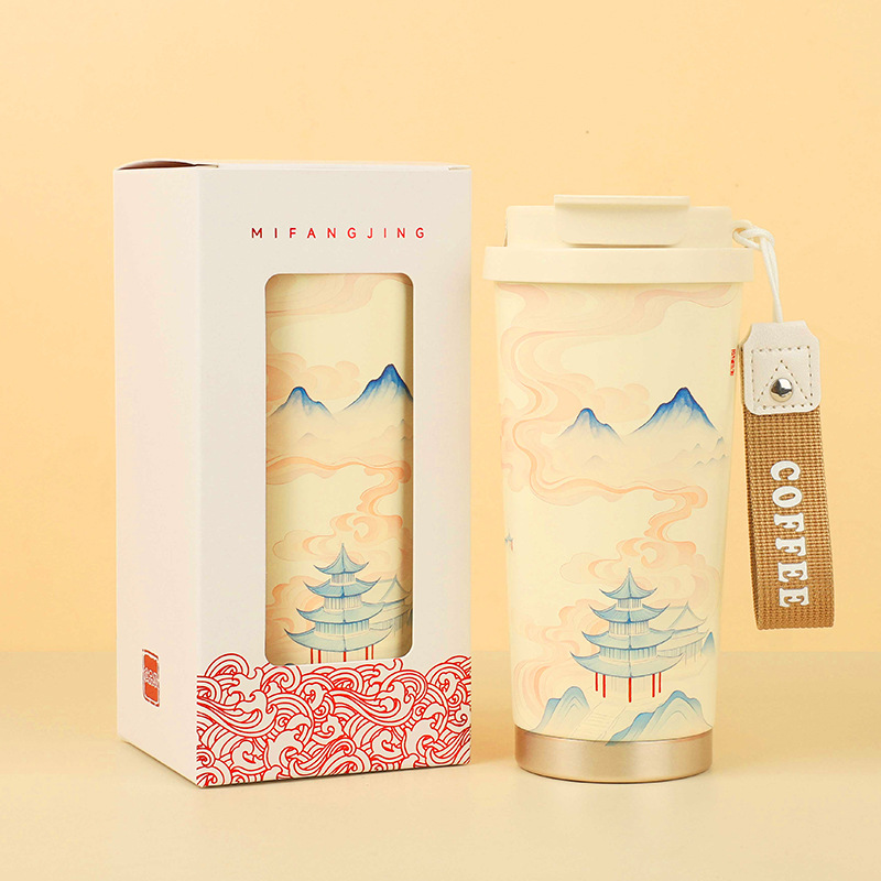 316不锈钢咖啡杯随行年会广告礼品定制水杯