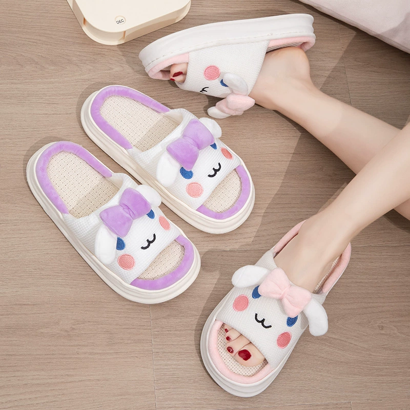 (Торговля через границу), нескользящие комфортные дышащие тапочки в мультфильме, хлопок и лён