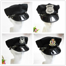 新款復古黑色八角帽男女舞台表演大蓋帽海軍船長帽制服搭配帽子潮