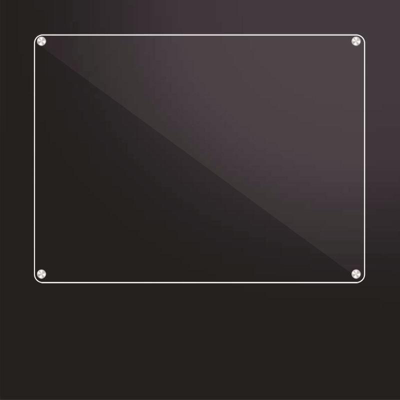 Tablero de exhibición de pegatinas de nevera Tablero de mensajes de pegatinas magnéticas Acrílico transparente puerta de hierro puerta de hierro