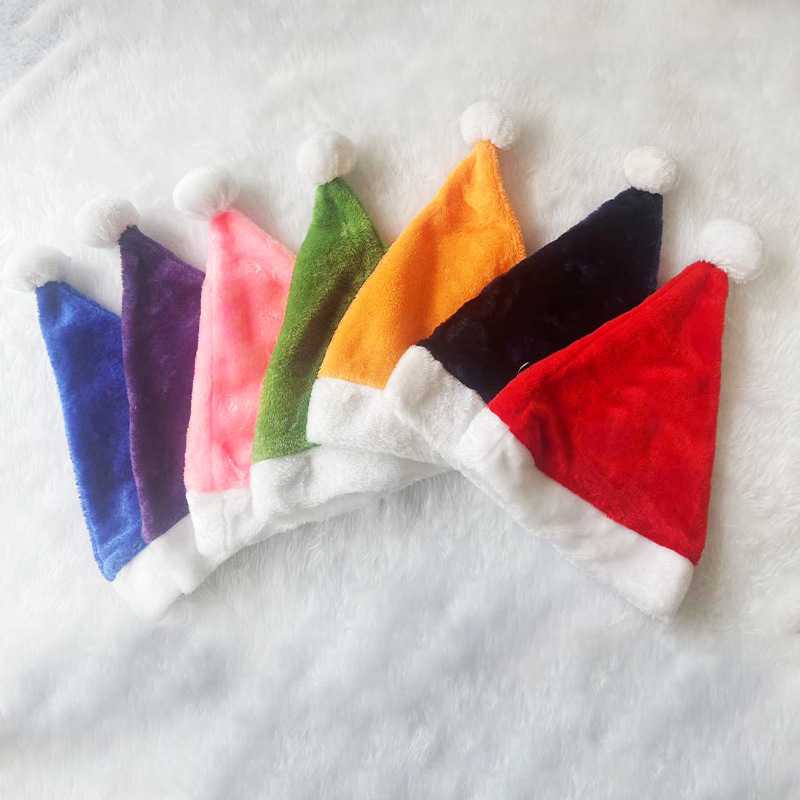 Christmas Simple Style Color Block Nonwoven Holiday Christmas Hat display picture 1