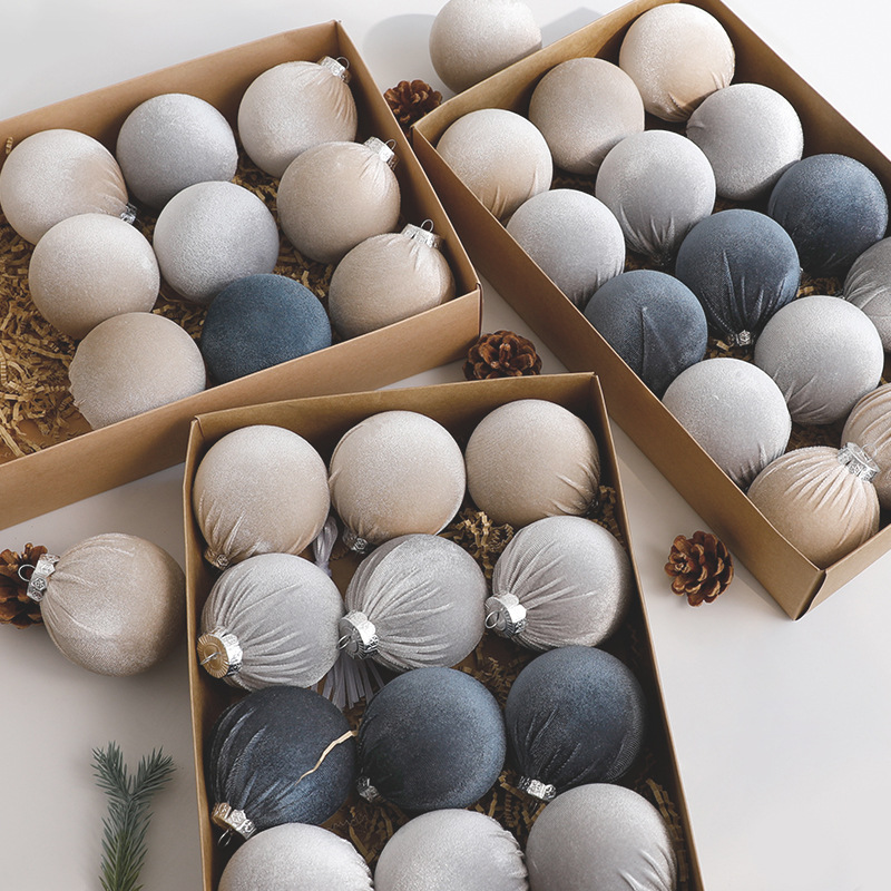 2025 nueva bola de Navidad hecha a mano bola de floquete colgante de Navidad colgante de árbol de Navidad floquete bola de Navidad bola especial