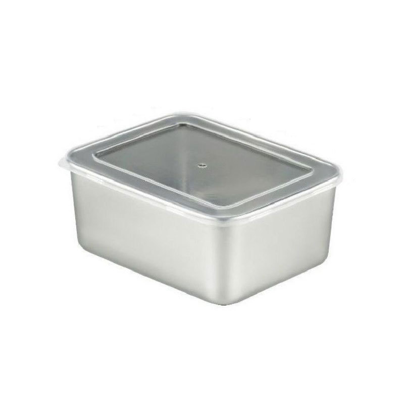 Caja de muestra de acero inoxidable con tapa Caja Sellada caja de conservación de alimentos refrigerador caja refrigerada caja de almuerzo Placa de toalla