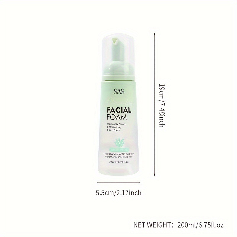 USHAS European and American Cross-border spot mousse limpiador facial aminoácido limpiador desmaquillante SAH027-30 de limpieza profunda