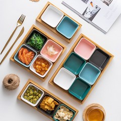 陶磁器の軽食の皿の家庭用の調味料の皿の原料の間食の果物の皿のナッツのお茶の皿の果物の皿のお菓子の皿