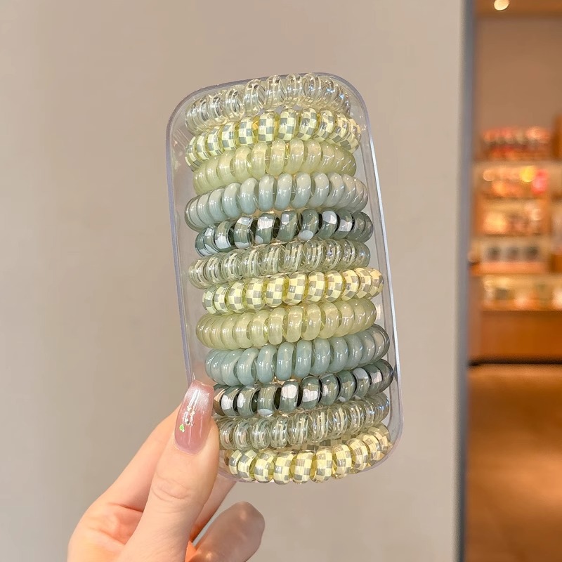 Línea telefónica anillo para el cabello femenino 2025 nueva cuerda para la cabeza sin costuras banda de goma elástica de alta calidad tocado de cuerda para el cabello coreano