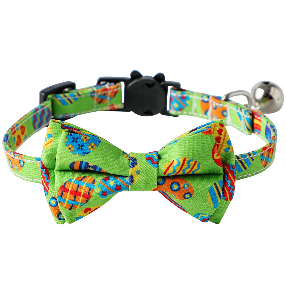 Fabricantes transfronterizos nuevos conejos de Pascua huevos de zanahoria mascotas gatos arcos gatos collares gatos