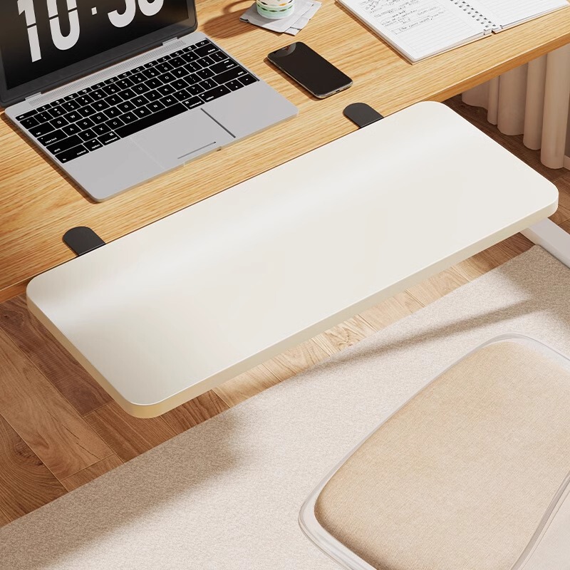 Desktop Extension Board, No-Drill Expansion and Extension, Foldable and Extendable Computer Desk Board