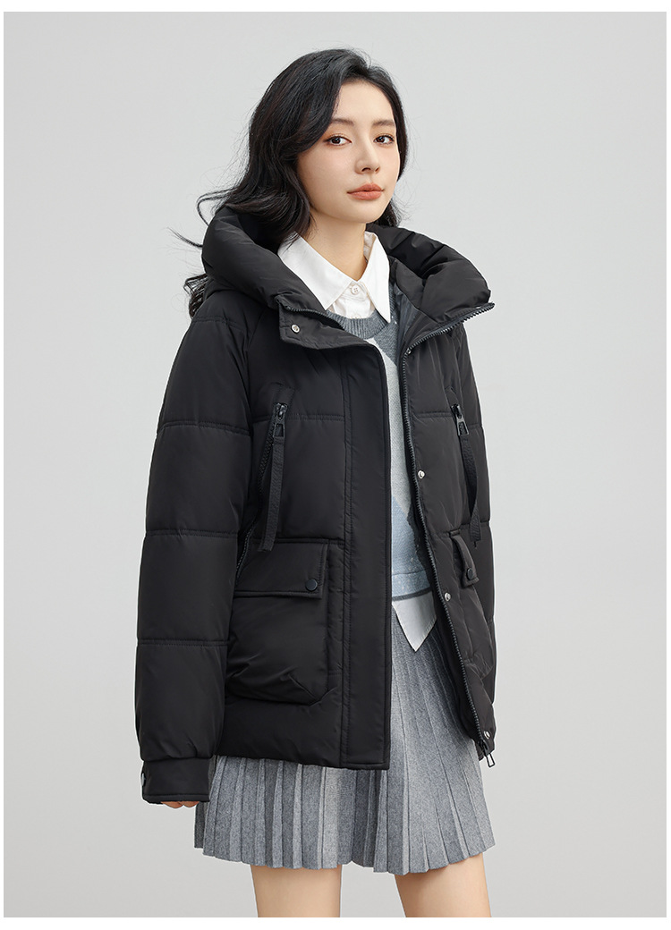 Russian new winer plus size for women's casual warmh, hickened and enlarged pocke hooded coon wholesale Down_voghion.com