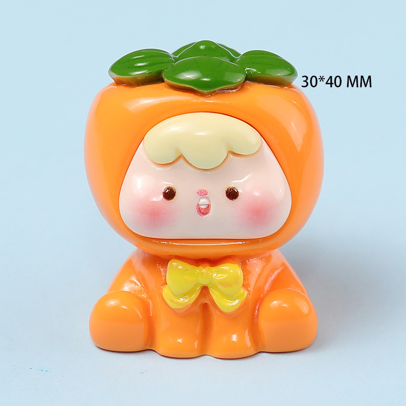 树脂卡通四代水果崽崽diy饰品配件车载微景观小摆件萌粒盲袋材料|undefined