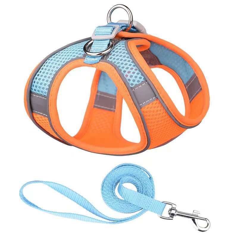 Color Block, Grid Pattern Simple Style Polyester Color Block Grid Leash