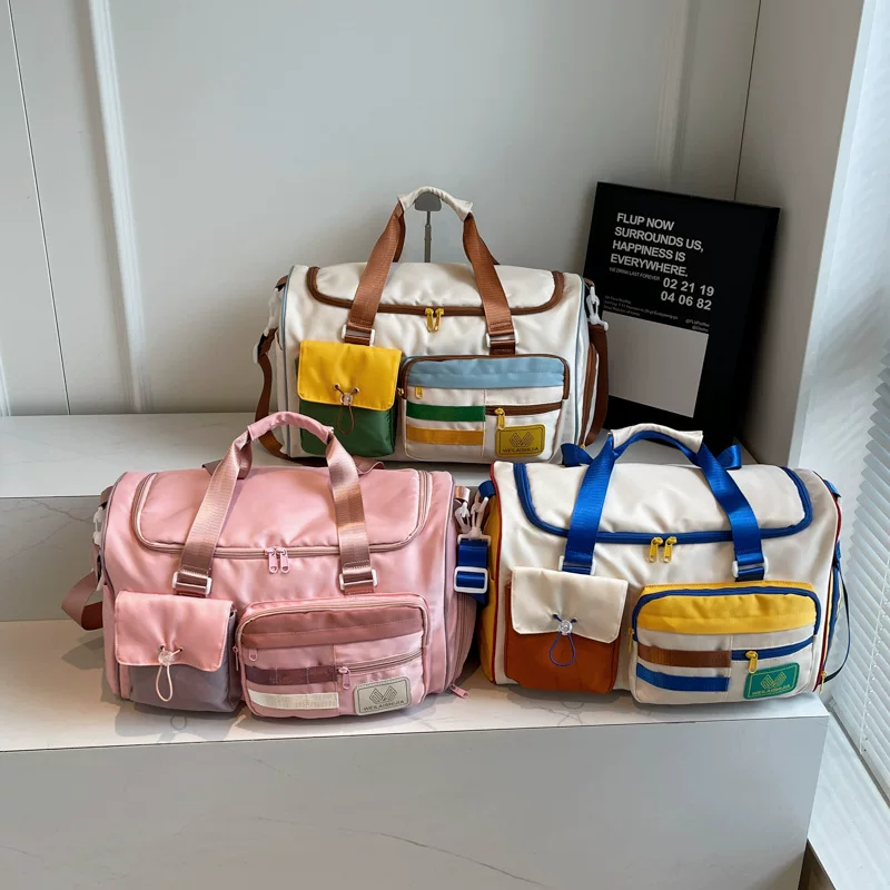 Спорт bag for leisure for men and women, capacious shoulder bag, travel bag wet and dry separation, storage bag