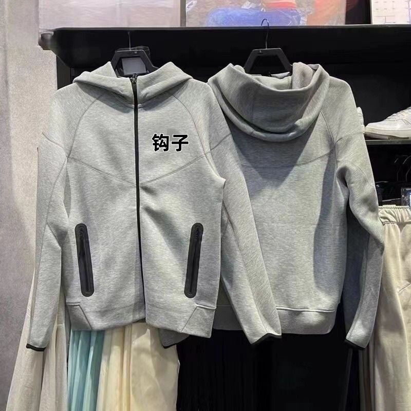 320g Heavyweight Sports Suit Men's Spring and Autumn Hooded Sweatshirt Jacket Casual Versatile Cuffed Long Pants Running Training 7922