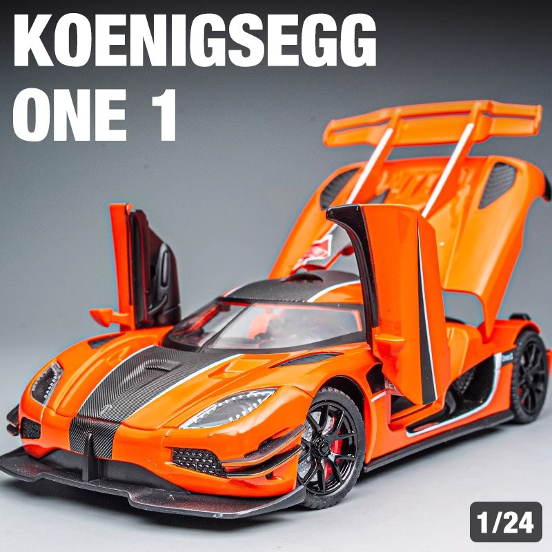 New Audi 1:24 Kuniseg Aluminum Car Model Children's Toy Car Model Shelf Decor Wholesale Cross-Border Sports Car
