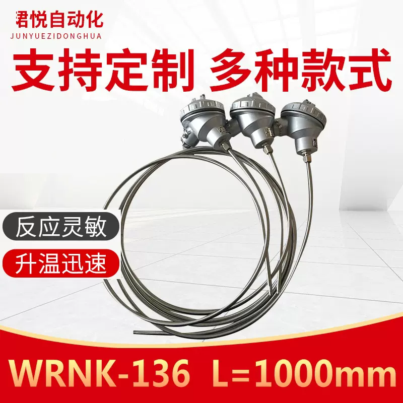 厂家供应WRNK-136铠装热电偶仪器仪表可定 制高精度精密耐高温