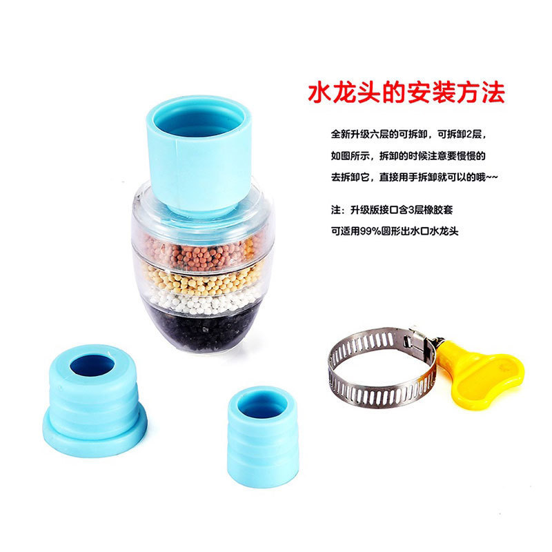 A prueba de salpicaduras de agua artefacto cocina doméstica grifo de ducha boquilla de filtro a prueba de salpicaduras de agua del grifo purificador de agua burbujeador