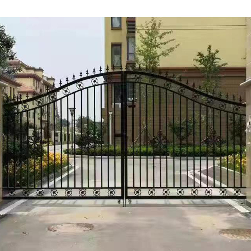 Villa Courtyard Iron Gate Kindergarten School Cast Iron Gate Rural Chinese Anti-theft Metal Carved Entrance Door Villa Courtyard Iron Gate Kindergarten School Cast Iron Gate Rural Chinese Anti-theft Metal Carved Entrance Door