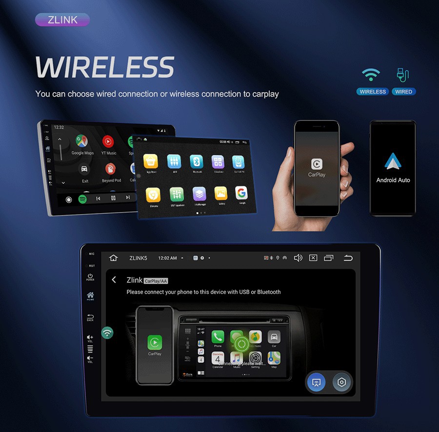 9/ 10inch 13inch Novida Nwdp13 P15 P17 Car Navigation Gps Wireless Carplay Android Car