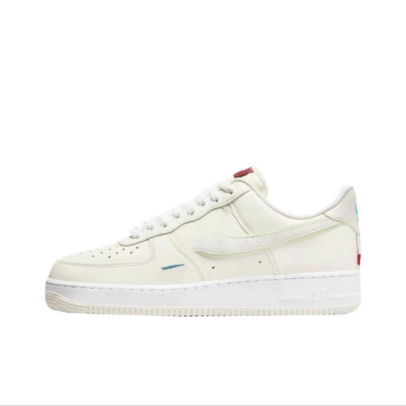 Кроссовки AF1 из кожи верхнего слоя, высокая версия, Air Force №1, повседневные бордовые/кеды для мужчин и женщин, всесезонные белые кеды, продажа от фабрики