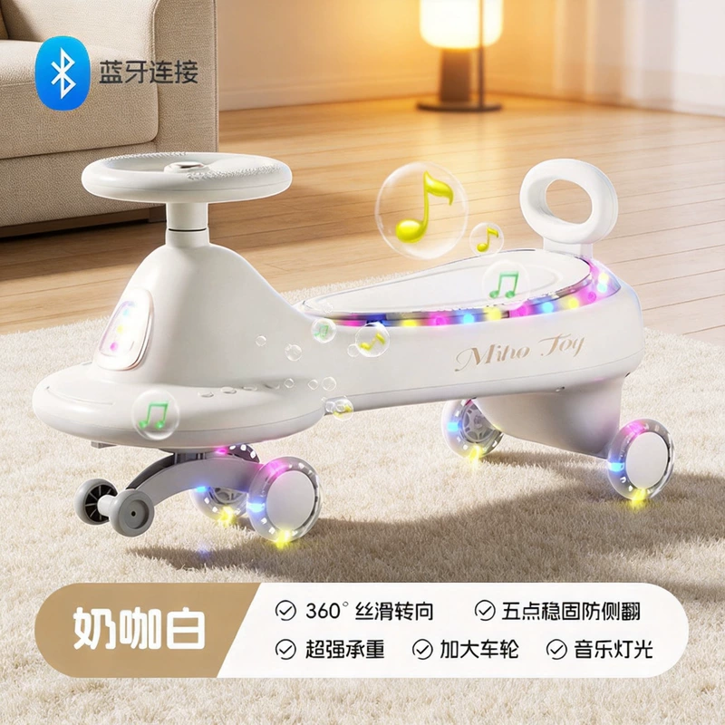 Детская машинка-каталка и балансир 2–6 лет тихие колёса музыка Bluetooth