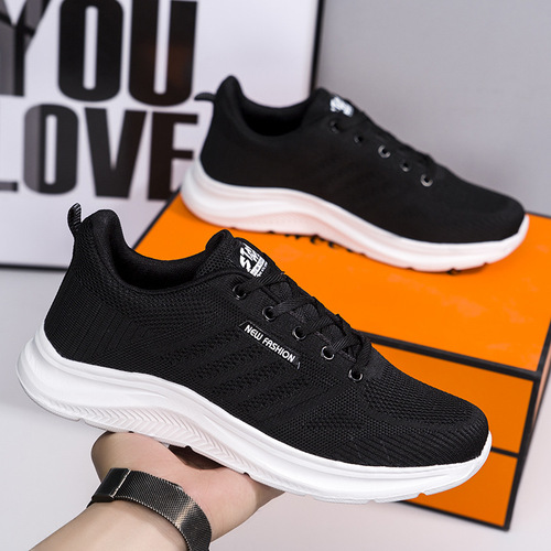New Style Cold Glue Process Summer Mesh Fashion Trend Sports Shoes Breathable Ultra Lightweight Casual Versatile Shoes for Men and Women