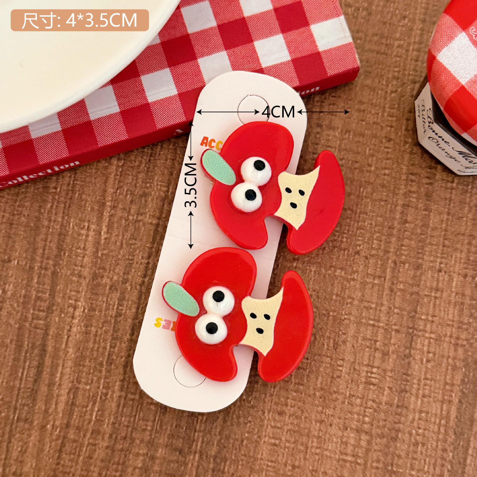 Lindo dibujos animados acrílico cachorro horquilla combinación heartbreak hairpin flequillo clip para niños flequillo clip accesorios para el cabello