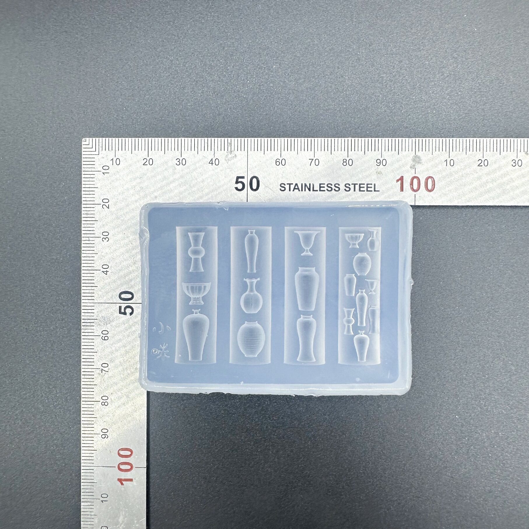 Blue and white porcelain vase style 2-mold (high transparency)